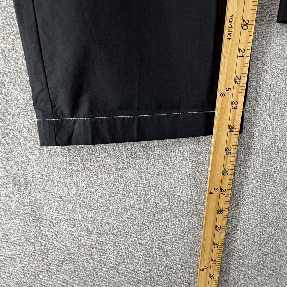 Lafayette 148 Wide Leg Cropped Pants Women Size 10 Black Casual - Picture 8 of 9